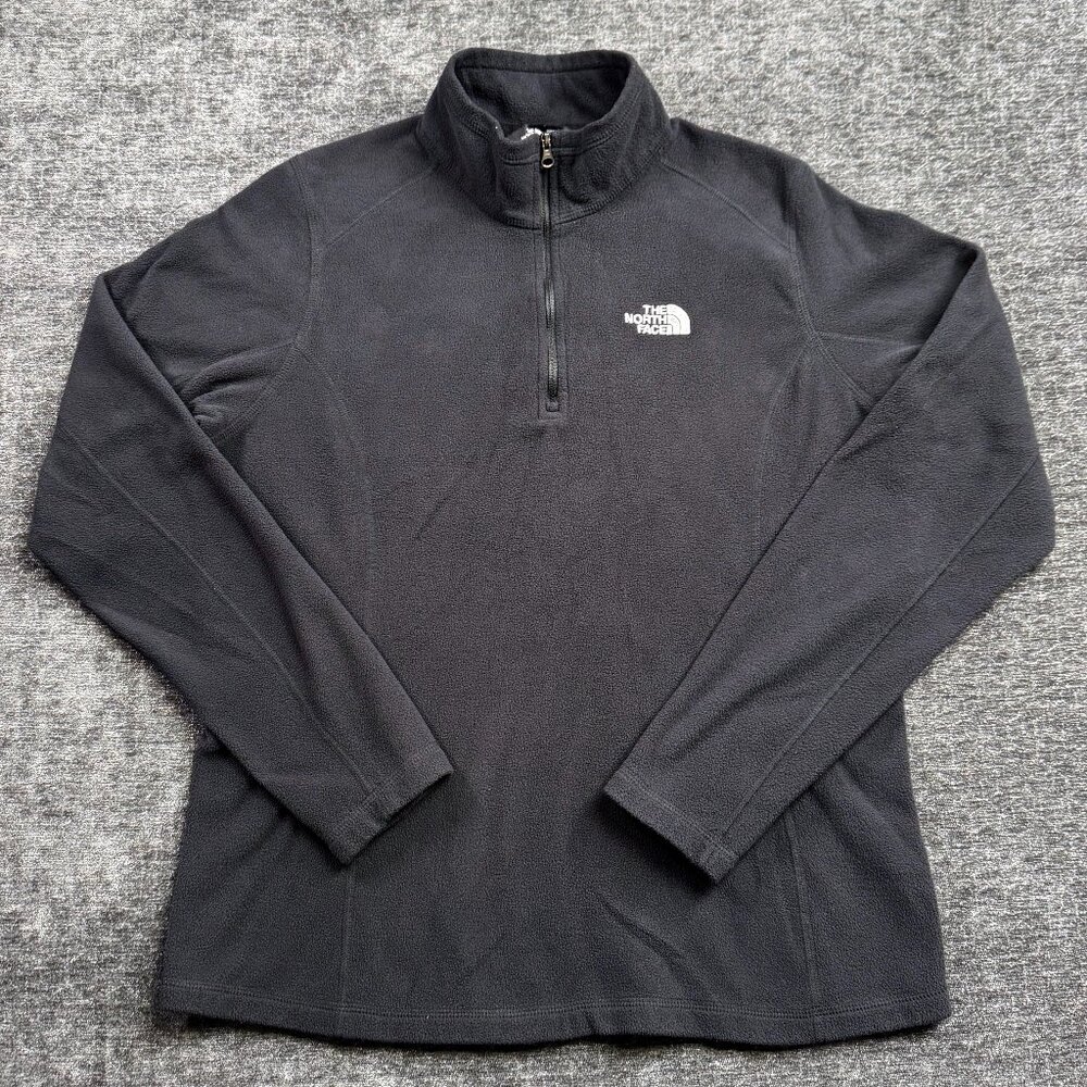 The North Face Women’s Black Fleece Half Zip Pullover Size Large Jacket